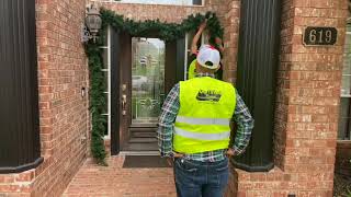 Holiday Lights Installation Training Video #5: Front Door Garland Installation