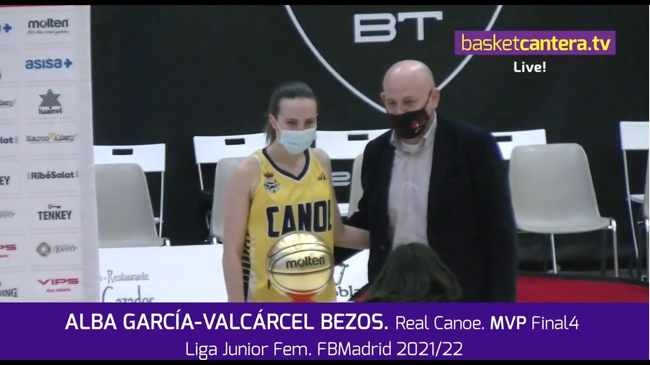 ALBA GARCÍA-VALCÁRCEL BEZOS.- Real Canoe. MVP F4 Junior Fem. Madrid 2021/22  #BasketCantera.TV