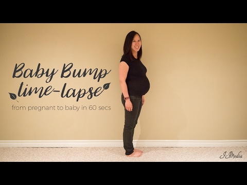 Baby Bump Timelapse - Pregnant to Baby in 60 seconds