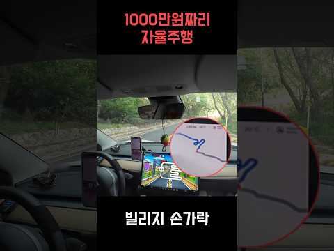 1000만원짜리 자율주행으로 빌리지손가락 feat 테슬라 fsd v14 lite