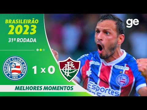 Gols e lances de Bahia x Fluminense