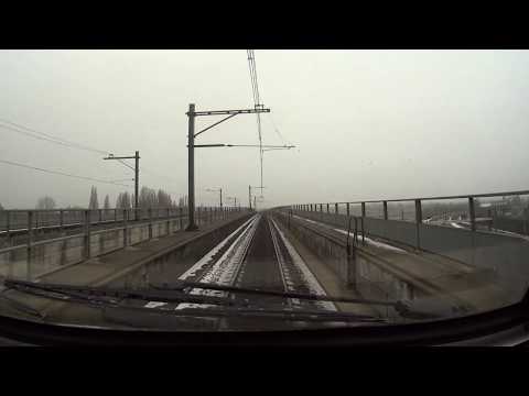 A train driver's view: Rotterdam CS - Amsterdam CS, VIRM, 25-Jan-2019.
