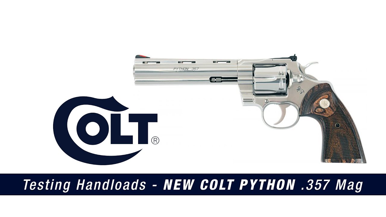 Testing Handloads in the new Colt Python  357 Mag