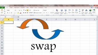 How to swap values in 2 cells in Microsoft Excel