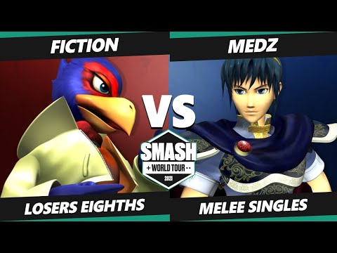 SWT NA West RF Top 8 - Medz (Marth) Vs. Fiction (Falco) SSBM Smash Melee Tournament