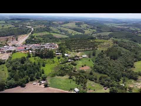 Cidade de Imbaú no Paraná vista de cima.