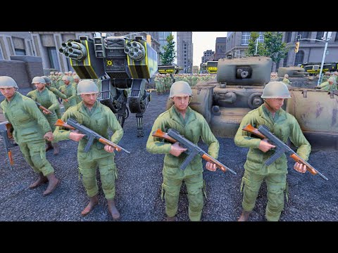 HUMANITY ARMY CITY DEFENSES vs 2,000,000 VAMPIRES ATTACK - Warhammer 40K | UEBS 2