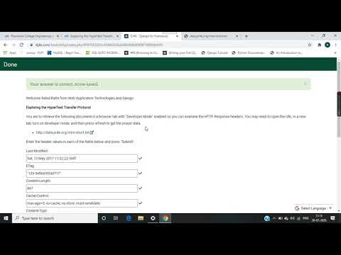 Django for everybody// course 1// week1//Exploring the Hyper Text Transfer Protocol
