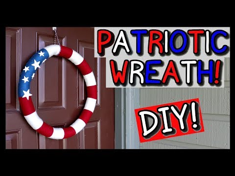 How To Make A Patriotic Wreath | WITH YARN! 📍 How To With Kristin