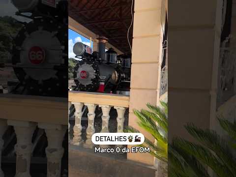 Marco 0 da EFOM | Vagão D-2 Dormitório e Locomotiva Baldwin 66 na Estação de Antônio Carlos