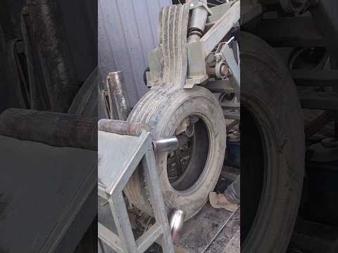 Waste tire peeling and reuse