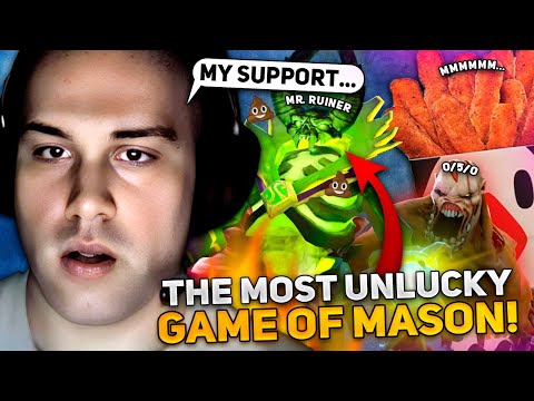THE MOST UNLUCKY GAME of MASON in DOTA 2! on LIFESTEALER