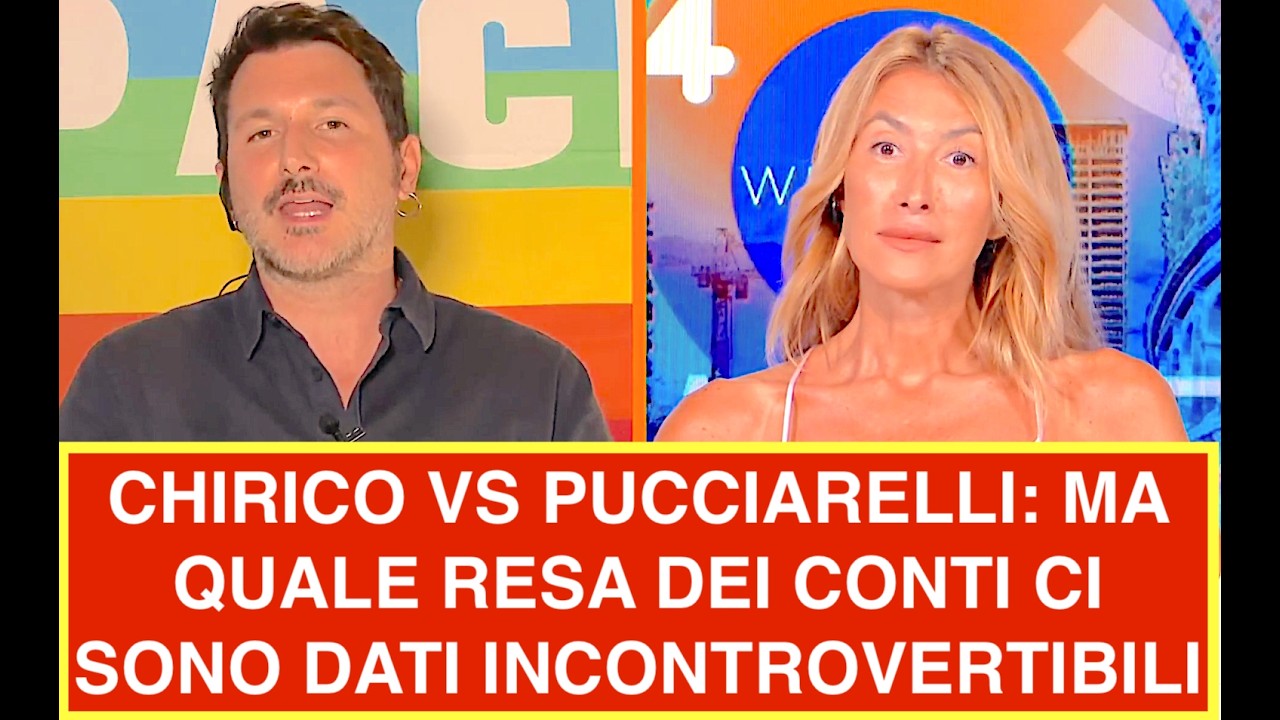 CHIRICO VS PUCCIARELLI: MA QUALE RESA DEI CONTI CI SONO DATI INCONTROVERTIBILI