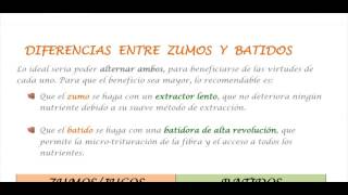 ¿Me tomo un zumo o un batido?