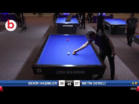 BEKİR HAŞİMLER & METİN DERELİ Bilardo Maçı - 2020 TK 1.ETAP ANTALYA-3.ÖN ELEME