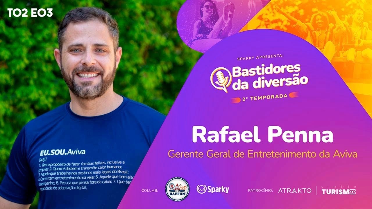 Bastidores da Diversão: RAFAEL PENNA (Gerente Geral de Entretenimento da Aviva) - T02 E03 | Hapfun