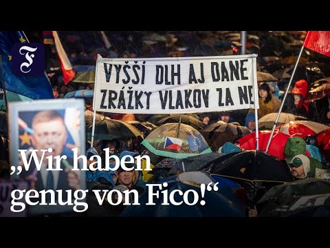 Slowakei: Zehntausende protestieren gegen Ministerpräsident Fico