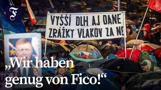 Slowakei: Zehntausende protestieren gegen Ministerpräsident Fico
