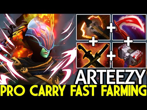 ARTEEZY [Phantom Assassin] Top Pro Carry Fast Farming 12 Min Battle Fury Dota 2