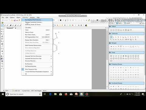 How to draw the chemical structure using BIOVIA Draw - YouTube