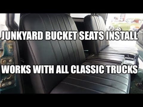 Junkyard Seat Tracks & Seat Risers to install Bucket Seats in your old truck!  Chevy C10 - GMC 1500