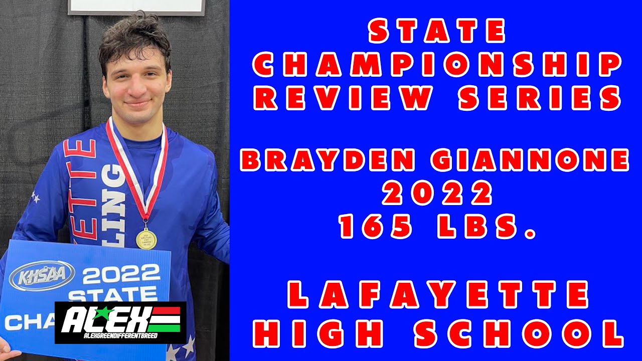 State Wrestling Championship match review w/ Brayden Giannone (Lafayette; 2022 165 lbs.)