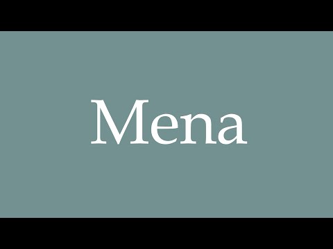 How to Pronounce ''Mena'' Correctly in French