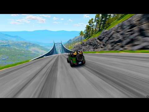 Full Throttle INSANE Long Downhill Mayhem! 😮 PART 2 | BeamNG.drive Epic Crashes & Speed Test