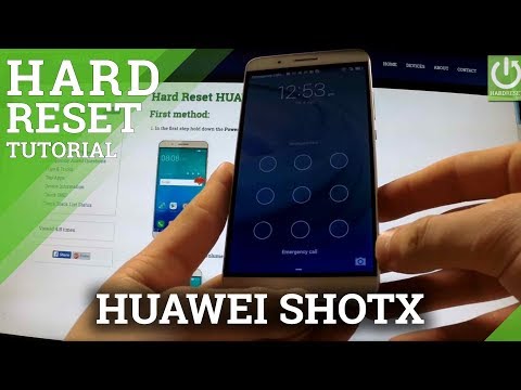 Hard Reset HUAWEI ShotX - remove Pattern Lock by EMUI Recovery