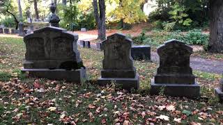 Walking around a Graveyard in Salem Mass / New England Fall Foliage