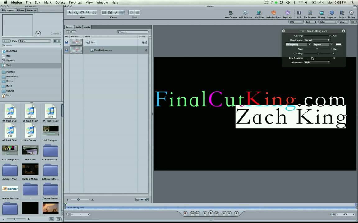 Create Text in Motion