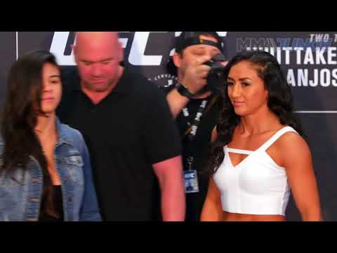 Cláudia Gadelha vs. Carla Esparza - Media Day Face-Off - (UFC 225: Whittaker vs. Romero 2) - /r/WMMA
