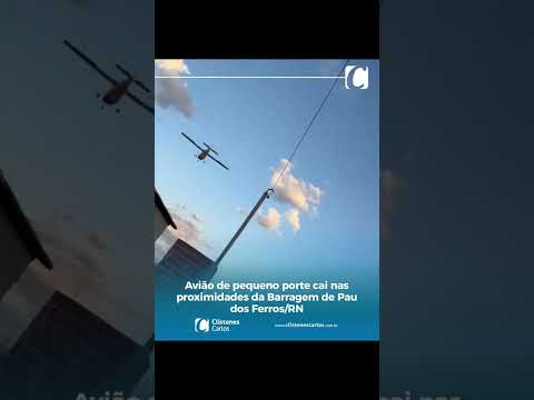 Avião de pequeno porte cai em Pau dos Ferros/RN