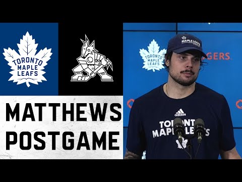 Auston Matthews Post Game ' Toronto Maple Leafs vs Arizona Coyotes ' March 10, 2022