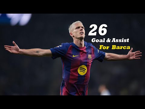 Dani Olmo's All 26 GOALS and Assists For Barcelona