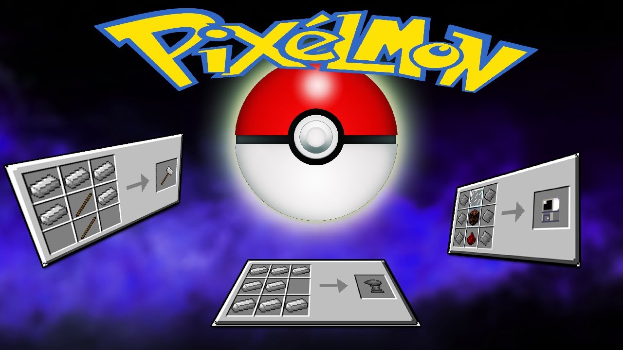 Minecraft Pixelmon: CRAFTING RECIPES [Highlight #1]