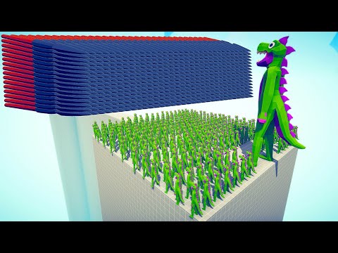 100x TYRANNOSAURUS REX + GIANT vs EVERY GOD - Totally Accurate Battle Simulator TABS