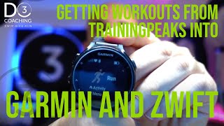 How to get your TrainingPeaks workouts onto your Garmin device and into Zwift!