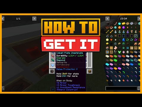 🟨 HOW to HAVE an UNBREAKABLE TOOL - TINKER'S CONSTRUCT MOD MINECRAFT