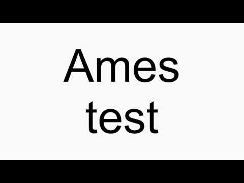 How to pronounce Ames test