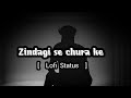 Zindagi Se Chura Ke Shinu Black Screen Lofi Status Sad Status