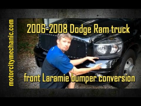 2006-2008 Dodge Ram truck front Laramie bumper conversion