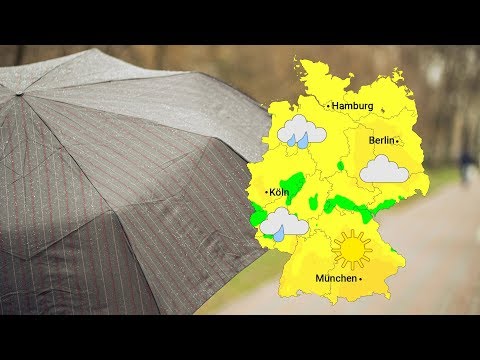 Regen breitet sich aus (25.10.2018)