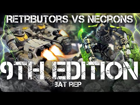 NEW Warhammer 40'000 9th Edition Battle report Retributors Space Marines vs Necrons 2000 points