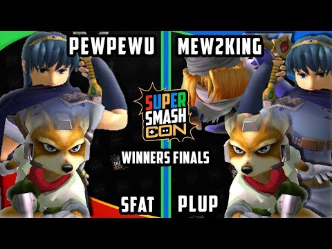 Smash Con 2017 SSBM- CLG.SFAT & CLG.PewPewU Vs. FOX MVG | M2K & PG | Plup -  Melee Doubles WF