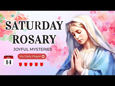 THE ROSARY TODAY❣️JOYFUL  MYSTERIES❣️OCTOBER 14, 2023 HOLY ROSARY SATURDAY| PRAYER CAN WORK MIRACLES