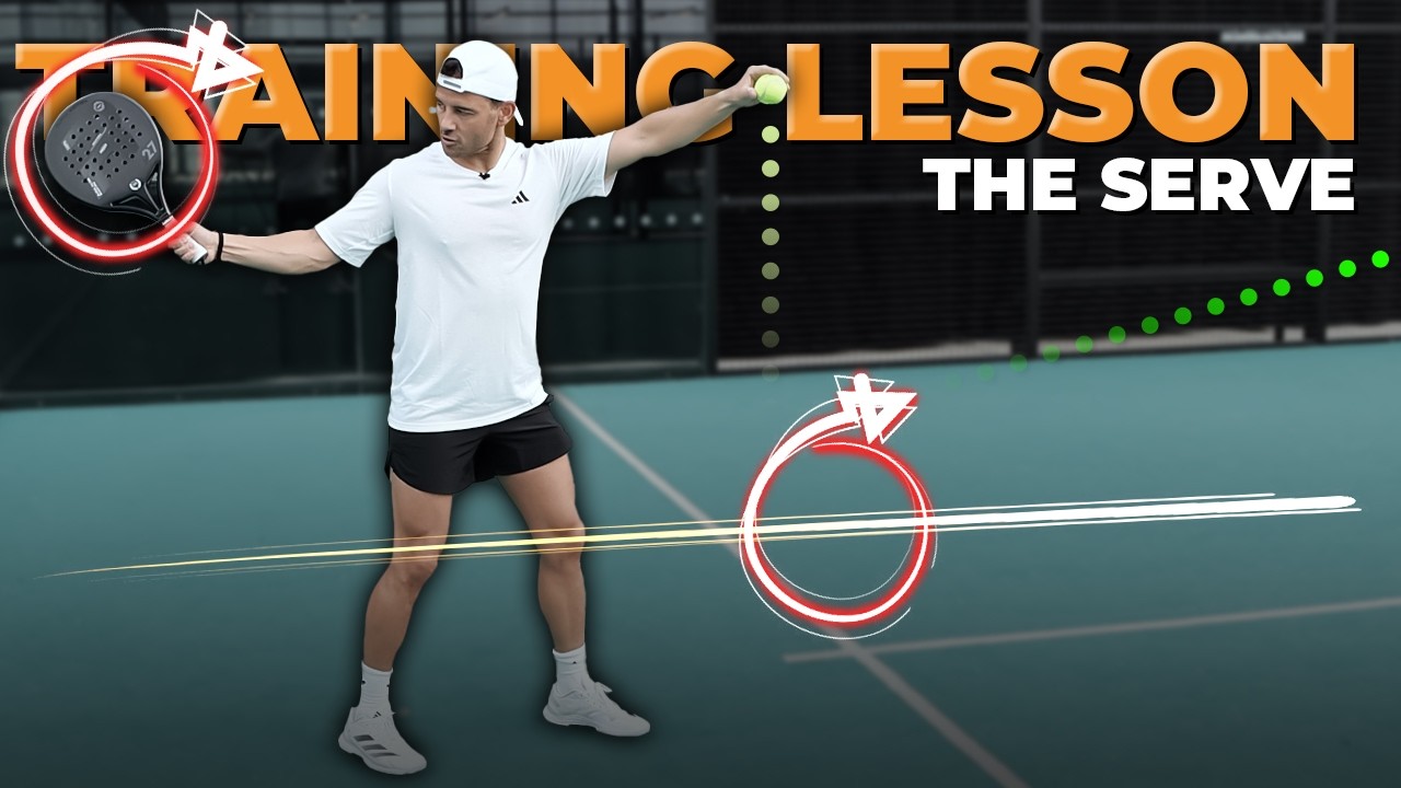 Serve technique: slice and contact point