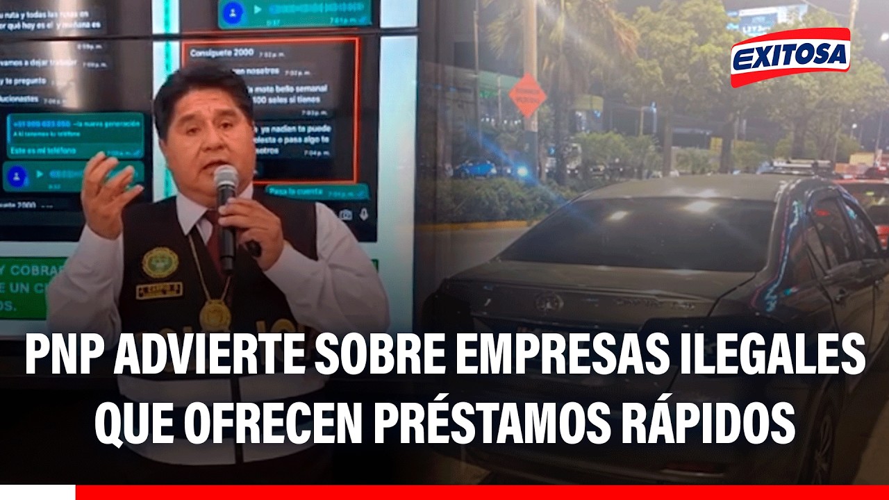 🔴🔵 PNP advierte sobre empresas ilegales que ofrecen préstamos rápidos