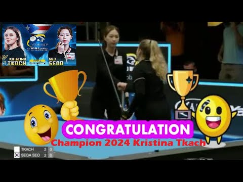 Final Kejuaraan Dunia Billiard Wanita Bola 10 Kristina TKach VS Seo Seoa Nov 2024 #billiards #9ball