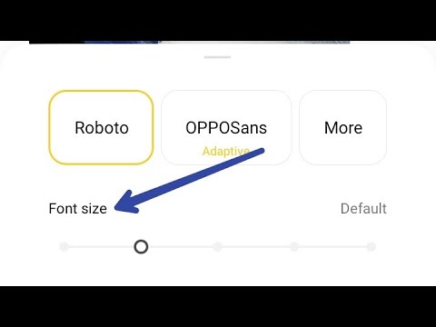 How to decrease font size in oppo A96, decrease font size in oppo a96 phone
